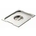 COPERCHIO CON SPACCHI MANIGLIE E SPACCO MESTOLO PER CONTENITORI GASTRONORM IN ACCIAIO INOX