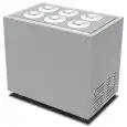 CONSERVATORE PER GELATO MANTECATO A POZZETTO - MOD. COMBI 6C - CAPACITA' LT. 265 - TEMPERATURA -5°/-20°C - Dim. Cm. L 102 x P 67,9 x h 96,1 - Norma CE