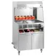 Carrello per salatura patatine con lampade riscaldanti Allforfood ERFUDE800