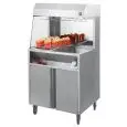 Carrello per salatura patatine con lampade riscaldanti Allforfood ERFUIO