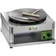 CREPIERA GAS - Mod. CR400G1 - Piano cottura Ø 400 mm - Alimentazione: G.P.L /METANO - Potenza 3600 W - Norma CE