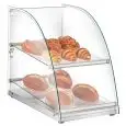 Vetrina espositiva neutra - Mod CRB 20 - Basamento in acciaio inox - Dimensioni cm L 36,1 x P 60,5 x h 51,4
