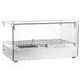 Vetrina espositiva da banco riscaldata - Mod CRH 55 1 - Basamento in acciaio inox - Temperatura +30°/+90°C - Dimensioni cm L 55,5 x P 36,1 x h 31,2