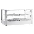 Vetrina espositiva da banco riscaldata - Mod CRH 70 2 - Basamento in acciaio inox - Temperatura +30°/+90°C - Dimensioni cm L 70 x P 40 x h 37,2
