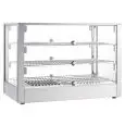 Vetrina espositiva da banco riscaldata - Mod CRH 70 3 - Basamento in acciaio inox - Temperatura +30°/+90°C - Dimensioni cm L 70 x P 40 x h 49,8