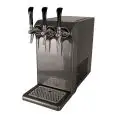 IMPIANTO SOPRABANCO PER ACQUA FRESCA, NATURALE E FRIZZANTE - Mod CRYSTAL - ACQUA FILTRATA E PURIFICATA - A 3 VIE - CAPACITA' DI RAFFREDDAMENTO 40 lt/h - DIMENSIONI cm L 62 x P 38 x 50 H