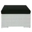 SGABELLO BASSO - MOD. CS030OTN - STRUTTURA IN ALLUMINIO - RIVESTIMENTO IN FILO DI POLIETILENE - DIMENSIONI cm L 70 x P 70 x 29 h