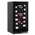 VETRINA REFRIGERATA PER VINO - Mod. EY120I1VD NL - VENTILATO - TEMPERATURA °C +2/+20 - N. 1 PORTA IN VETRO - STRUTTURA IN LAMIERA VERNICIATA NERA - CAPACITA' LORDA Lt. 273 - POTENZA W 115 - ALIMENTAZIONE 220/50Hz MONOFASE - DIMENSIONI cm L 59,5 x P 69 x H