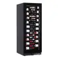 VETRINA REFRIGERATA PER VINO - Mod. EY160I1VD NL - VENTILATO - TEMPERATURA °C +2/+20 - N. 1 PORTA IN VETRO - STRUTTURA IN LAMIERA VERNICIATA NERA - CAPACITA' LORDA Lt. 386 - POTENZA W 130 - ALIMENTAZIONE 220/50Hz MONOFASE - DIMENSIONI cm L 59,5 x P 69 x H
