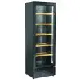 Vetrina refrigerata per vino - Mod CW 380 - Ventilato - Temperatura +5/+14 °C - Capacità Lt 293 - Potenza W 240 - Dimensioni cm L 60 x P 55,8 x H 180