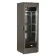 ESPOSITORE REFRIGERATO PER VINO - Mod CW 400 L 2 MT - Capacità Lt 375 - Temperatura +2/+20 °C - Mono e multi temperatura - Potenza W 230 - Alimentazione monofase - Dimensioni cm L 64 x P 61,3 x 188,5 h