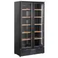 Vetrina refrigerata per vino - Mod CW 758 - Ventilato - Temperatura +5/+14 °C - Capacità Lt 458 - Potenza W 300 - Dimensioni cm L 90 x P 55,8 x H 180