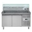 Banco pizza refrigerato in acciaio inox ILINE DB2600TN38