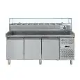 Banco pizza refrigerato in acciaio inox ILINE DB3600TN38