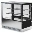 VETRINA REFRIGERATA PER PASTICCERIA - Mod. LUX 2 RUZ - Refrigerazione ventitala - Vetri frontali dritti - N. 2 ripiani - Temperatura +2°/+10 °C - Alimentazione monofase -  Norma CE