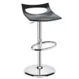 SGABELLO DIAVOLETTO - MOD. 22DIAV - STRUTTURA IN ACCIAIO CROMATO - SEDILE IN POLIPROPILENE RICICLABILE - SGABELLO GIREVOLE REGOLABILE IN ALTEZZA CON PISTONE A GAS - PER USO INTERNO - DIM. cm L 44 x P 44 x H 66/92 - NORMA CE