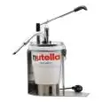 Dosatore e riempitrice riscaldato con ago - Mod. DISPENSER NUTELLA RISCALDATO - Adatto per secchiello nutella Ferrero 3 kg - Erogazione regolabile da 12 fino a 20 grammi - Temperatura fino a 35° C -  Dimensioni cm L 29 x P 16,5 x 42 h