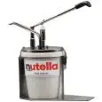 Dosatore e riempitrice senza ago - Mod. DISPENSER NUTELLA S/AGO - Adatto per secchiello nutella Ferrero 3 kg - Erogazione regolabile da 12 fino a 20 grammi - Dimensioni cm L 30 x P 17 x 37 h