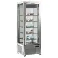 VETRINA ESPOSITIVA AD ISOLA REFRIGERATA PER PASTICCERIA E GELATERIA - MOD. DIVA 451 BTV - STRUTTURA COLORE PLATINUM - Temp. °C -15/-21 - ALIMENTAZIONE MONOFASE - POTENZA W 500 - CAPACITA': 450 LT - REFRIGERAZIONE VENTILATA - DIM CM L 70 x P 68 x h 187,5 -