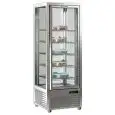 VETRINA ESPOSITIVA AD ISOLA REFRIGERATA PER PASTICCERIA - MOD. DIVA 451 G - STRUTTURA COLORE PLATINUM - Temp. °C +4/+10 - ALIMENTAZIONE MONOFASE - POTENZA W 400 - CAPACITA': 450 LT - REFRIGERAZIONE VENTILATA - DIM cm L 70 x P 68 x h 187,5 - PESO KG 171
