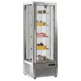 VETRINA ESPOSITIVA AD ISOLA REFRIGERATA PER PASTICCERIA - MOD. DIVA 451 R - STRUTTURA COLORE PLATINUM - RIPIANI INTERNI ROTANTI - Temp. °C +4/+10 - ALIMENTAZIONE MONOFASE - POTENZA W 450 - CAPACITA': 450 LT - REFRIGERAZIONE VENTILATA - DIM cm L 70 x P 68 