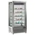 VETRINA ESPOSITIVA AD ISOLA REFRIGERATA PER PASTICCERIA E GELATERIA - MOD. DIVA 651 BTV BIS -  Temp. °C +5/-18 - ALIMENTAZIONE MONOFASE - POTENZA W 550 - CAPACITA': 650 LT - REFRIGERAZIONE VENTILATA - DIM CM L 90 x P 68 x h 187,5 - PESO KG 207