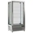 VETRINA ESPOSITIVA AD ISOLA REFRIGERATA PER PASTICCERIA - MOD. DIVA 651 G - STRUTTURA COLORE PLATINUM - Temp. °C +4/+10 - ALIMENTAZIONE MONOFASE - POTENZA W 430 - CAPACITA': 650 LT - REFRIGERAZIONE VENTILATA - DIM CM L 90 x P 68 x h 187,5 - PESO KG 197