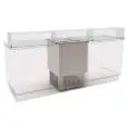 CONSERVATORE DA INCASSO PER GELATO MANTECATO E GRANITE - MOD. DOLCE VITA IN 4 - CAPACITA' LT. 146 - TEMPERATURA -5°/-20° - Dim. Cm. L 65,3 x P 64,6 x h 100 - Norma CE