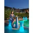 SGABELLO LUMINOSO - MOD. DOT LUCE - STRUTTURA IN POLIETILENE - DIM. cm L 38 x P 38 x h 75 - NORMA CE