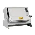 STENDIPIZZA - DILAMINATRICE - MONORULLI E PEDALE ELETTRICO - mod. DRV 350 M - Potenza Kw 0,37 -  230 V monofase - Dimensioni pizza cm.14/33 - Dimensioni  L 51 x P 42 x H 39 cm  - Peso Kg.22 - Norma CE