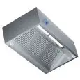Cappa Cubika a parete autoaspirante in acciaio inox AISI 304 con motore e regolatore di velocità - filtri a labirinto - faretti a led