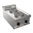 Piano cottura elettrico 2 piastre tonde Allforfood G7GWEV2DD linea SIMPLE