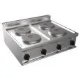 Piano cottura elettrico 4 piastre tonde Allforfood G7GWEV4DD linea SIMPLE