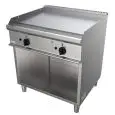 Fry Top a gas professionale piastra liscia in acciaio Allforfood G7NUQ2DCN linea SIMPLE