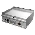 Fry Top a gas professionale da banco piastra liscia in acciaio Allforfood G7NUQ2DDN linea SIMPLE