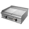 Fry Top a gas professionale da banco piastra 1/2 liscia 1/2 rigata in acciaio Allforfood G7NUQ2DDO linea SIMPLE