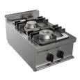 Piano cottura a gas 2 fuochi Allforfood G7GWRG2DD1M1G linea SIMPLE