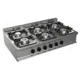 Piano cottura a gas 6 fuochi Allforfood G7NURG6DE6M linea SIMPLE