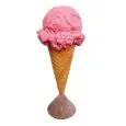 GELATINO IN RESINA TRIDIMENSIONALE - MOD. GI003D - Dimensioni cm ø 61 x 147 h