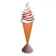 CONO GELATO BABY SOFT IN RESINA TRIDIMENSIONALE - MOD. GI004C - Dimensioni cm ø 45 x 145 h