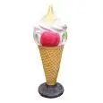 CONO GELATO GETTA CARTE IN RESINA - MOD. GI009 - Dimensioni cm ø 55 x 164 h