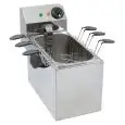 CUOCI UOVA ELETTRICO - Mod. EG6 - Alimentazione monofase 230V/1/50-60Hz - Potenza kW 2 - Termostato 0°/+110°C - Dimensioni cm L 24,5 x P 43 x 31 h - Norma CE