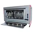 GIRARROSTO PLANETARIO ELETTRICO - MOD. ELBA36/PE - CAPACITA' N. 36 POLLI - N. 6 aste lunghezza cm 96 - Allacci: 400 V TRIFASE - Potenza 10 kW - Dimensioni: cm L 121,1 x P 66,6 x 73,5 h - Norma CE