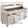 Banco pizza refrigerato in acciaio inox Allforfood FQG4591GR