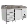Banco pizza refrigerato in acciaio inox Atosa EPF3490GR
