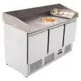 Saladette e banco pizza refrigerato in acciaio inox Atosa ESL3852GR