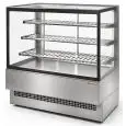 VETRINA CALDA - MOD EVOK HOT INOX - CALDO VENTILATO - TEMPERATURA °C +65 - PROFONDITA' PIANO ESPOSITIVO: 66 CM