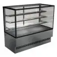 VETRINA CALDA - MOD EVOK HOT INOX - CALDO VENTILATO - TEMPERATURA °C +65 - PROFONDITA' PIANO ESPOSITIVO: 66 CM