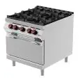 Cucina a gas 4 fuochi con forno a gas Desco FAG93M0 linea BOHEME