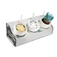 CONSERVATORE - MOD. BUFFET - STRUTTURA IN ACCIAIO INOX AISI 304 - TEMPERATURA DI CONSERVAZIONE FINO A °C -12 - CAPACITA' lt 3x 1,5 - DIM. Cm L 67,5 x P 30 x h 30,5 - NORMA CE